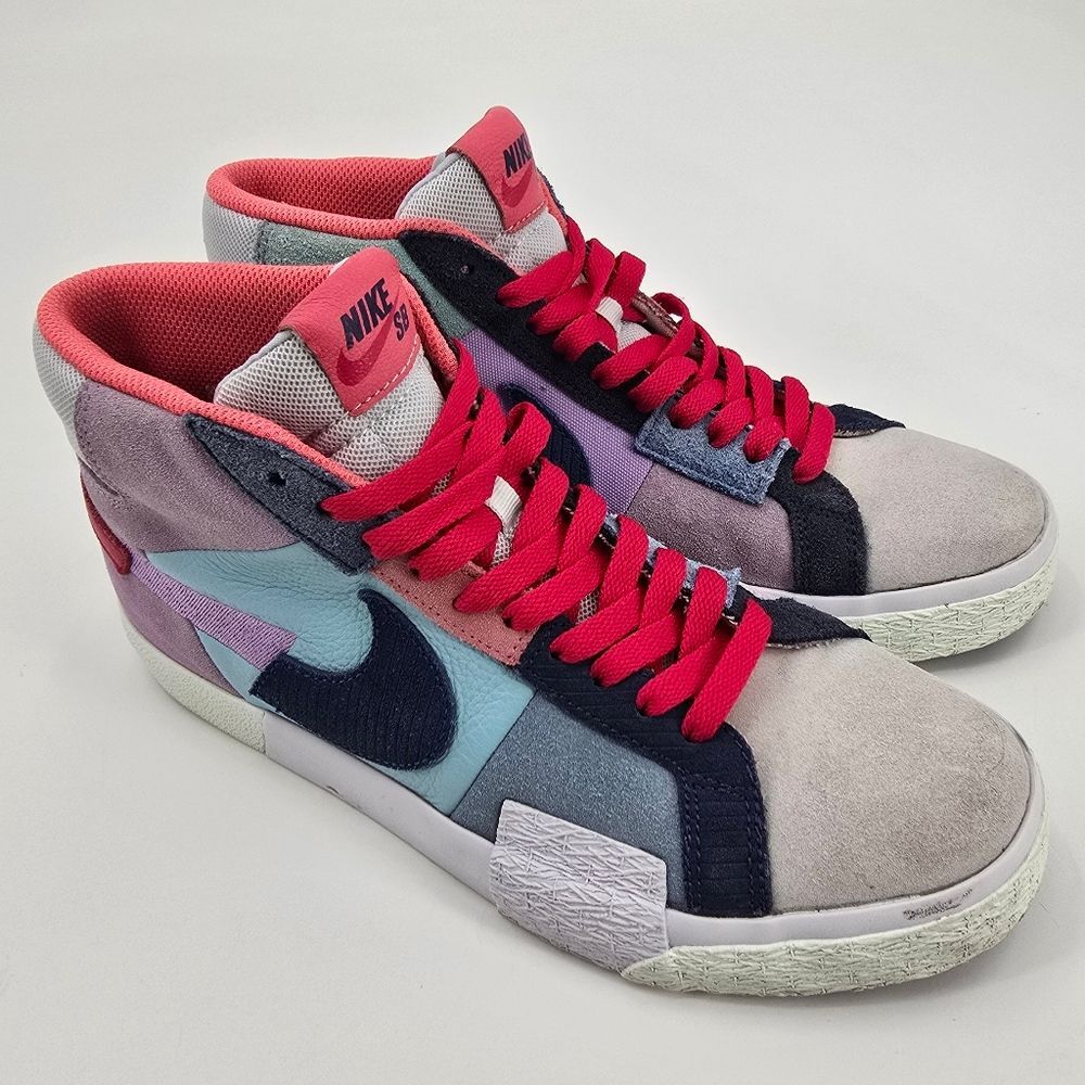 Nike Men's SB Blazer Mid Mosaic Premium High-Top Sneakers Size 8.5